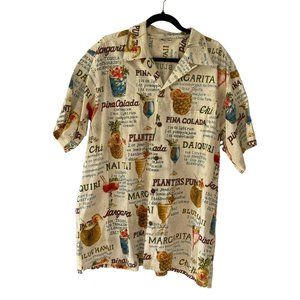 Go Barefoot Cocktail Recipe's Size 2XL Hawaiian Shirt